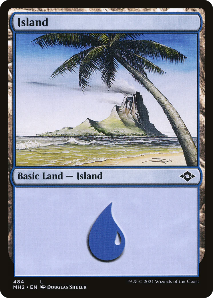 Island (MH2-484) - Modern Horizons 2 Etched Foil [Common]