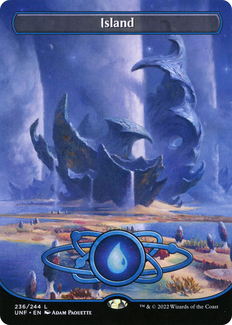 Island (UNF-236) - Unfinity (Borderless) Foil [Common]
