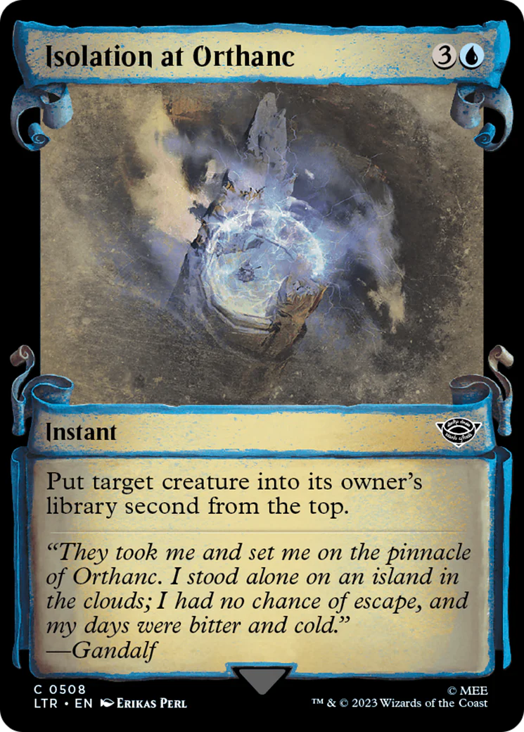 Isolation at Orthanc (LTR-508) - The Lord of the Rings: Tales of Middle-earth: (Showcase) Scroll Foil [Common]