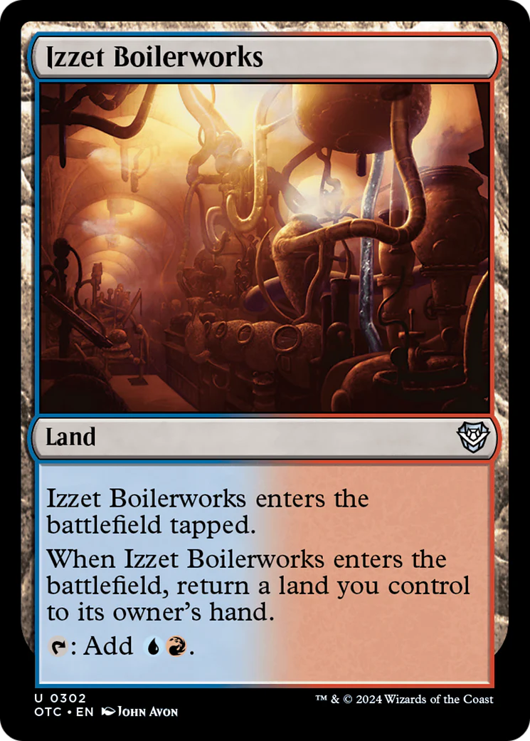 Izzet Boilerworks (OTC-302) - Outlaws of Thunder Junction Commander [Uncommon]