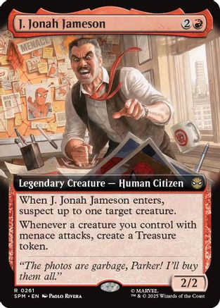 J. Jonah Jameson (Extended Art) (SPM-261) - Marvel's Spider-Man Foil [Rare]