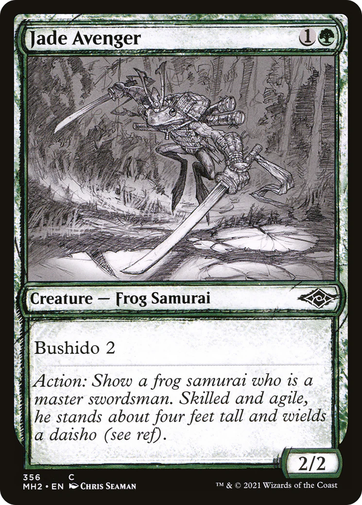 Jade Avenger (MH2-356) - Modern Horizons 2: (Showcase) Foil [Common]