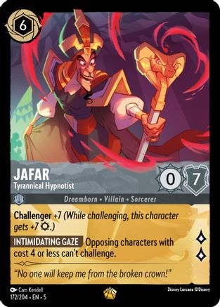 Jafar - Tyrannical Hypnotist (172/204) - Shimmering Skies  [Legendary]