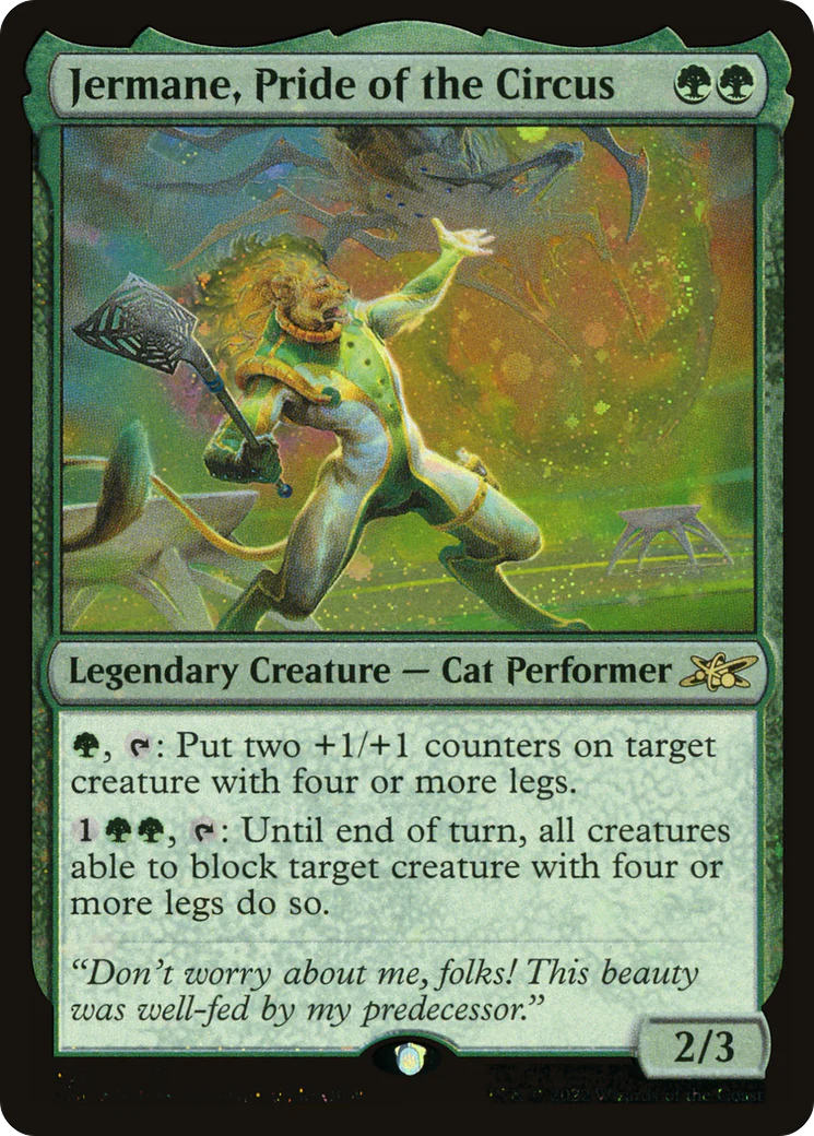 Jermane, Pride of the Circus (UNF-430) - Unfinity Galaxy Foil [Rare]