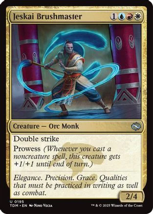 Jeskai Brushmaster (TDM-195) - Tarkir: Dragonstorm [Uncommon]