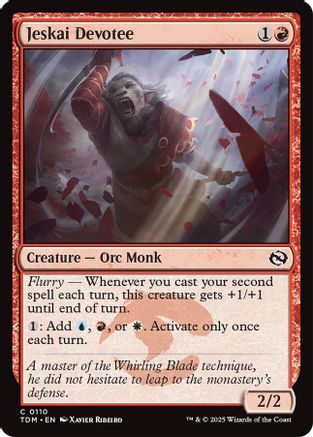 Jeskai Devotee (TDM-110) - Tarkir: Dragonstorm [Common]