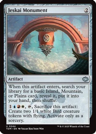 Jeskai Monument (TDM-244) - Tarkir: Dragonstorm [Uncommon]