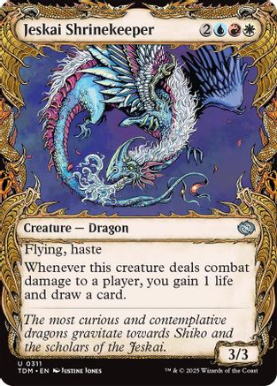 Jeskai Shrinekeeper (Showcase) (TDM-311) - Tarkir: Dragonstorm [Uncommon]