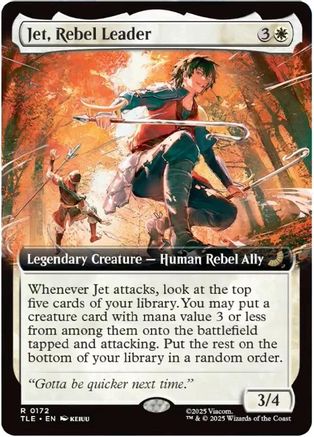 Jet, Rebel Leader (Extended Art) (TLE-172) - Avatar: The Last Airbender: Eternal-Legal Foil [Rare]