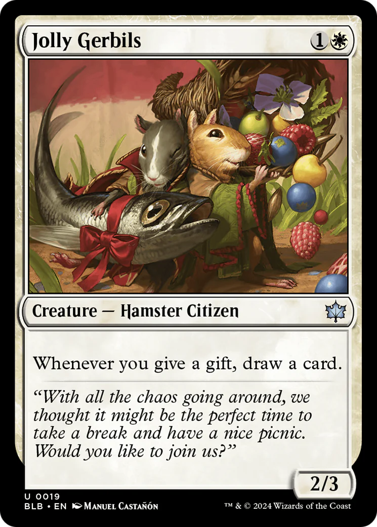 Jolly Gerbils (BLB-019) - Bloomburrow Foil [Uncommon]