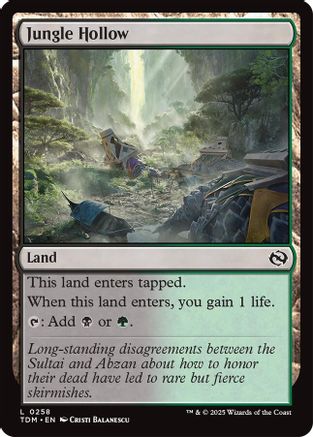 Jungle Hollow (TDM-258) - Tarkir: Dragonstorm [Land]
