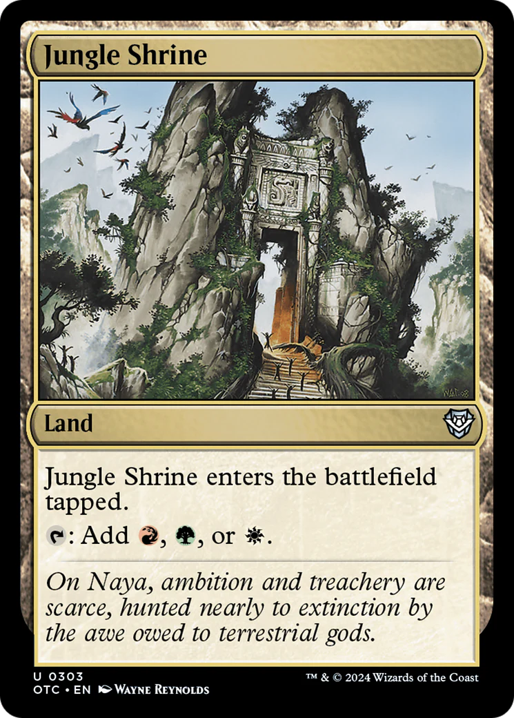 Jungle Shrine (OTC-303) - Outlaws of Thunder Junction Commander [Uncommon]