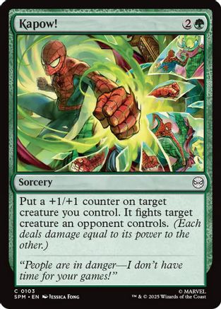 Kapow! (SPM-103) - Marvel's Spider-Man Foil [Common]