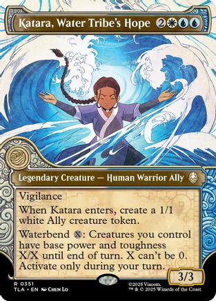 Katara, Water Tribe's Hope (Showcase) (TLA-351) - Avatar: The Last Airbender Foil [Rare]