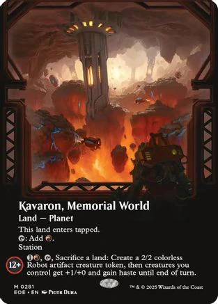 Kavaron, Memorial world (Borderless) (EOE-281) - Edge of Eternities [Mythic]