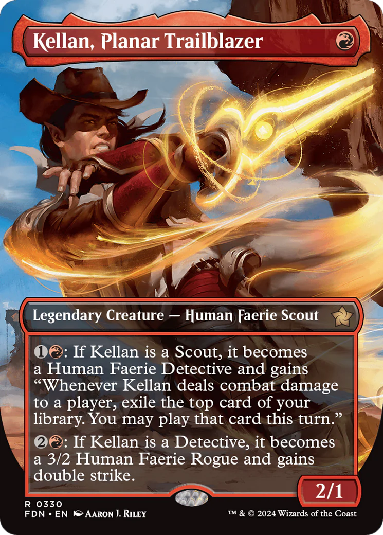 Kellan, Planar Trailblazer (FDN-330) - Foundations (Borderless) Foil [Rare]