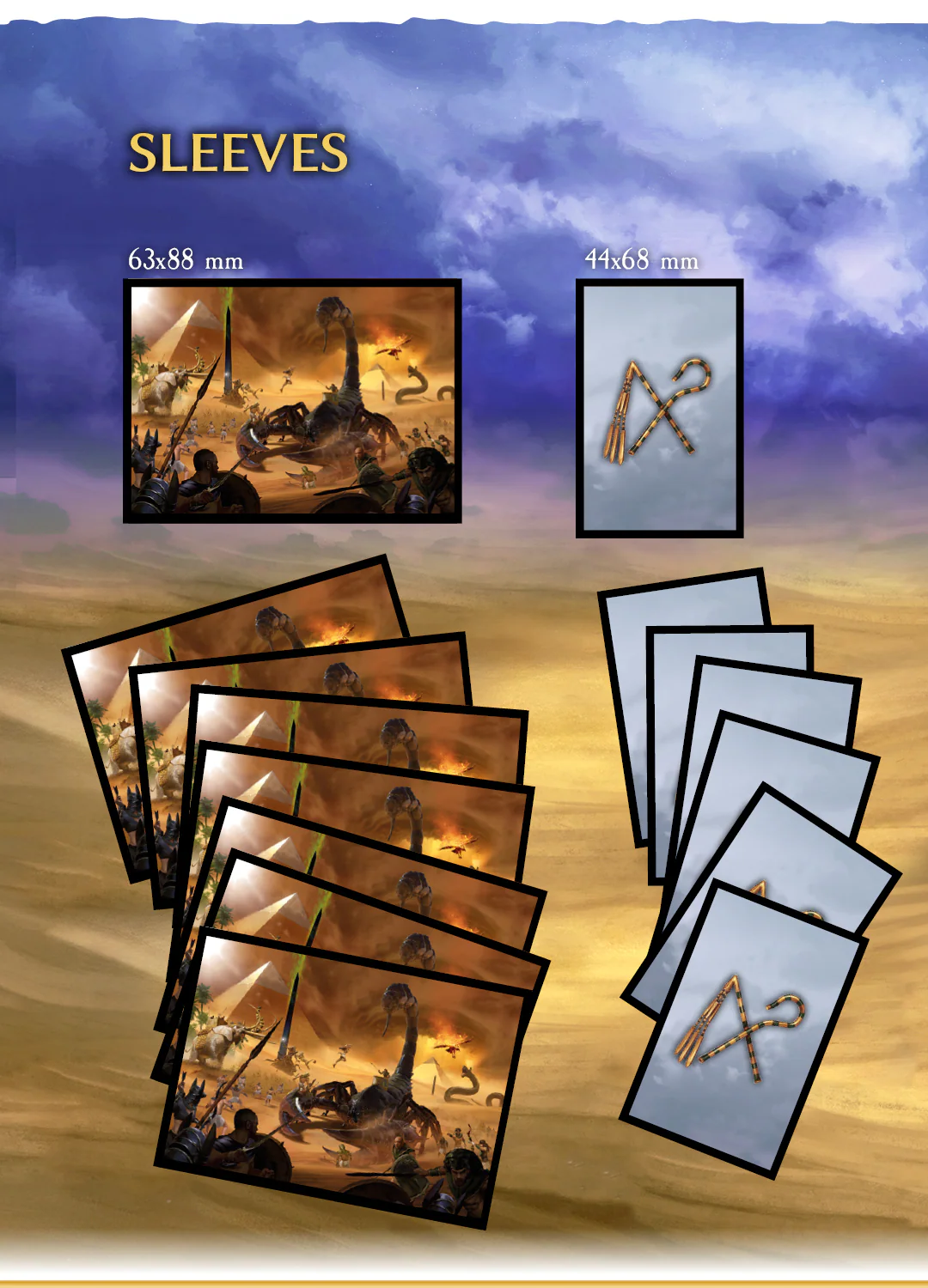 Kemet: Blood and Sand - Sleeves Game Up