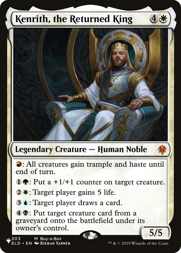 Kenrith, the Returned King (PLST-ELD-303) - The List [Mythic]