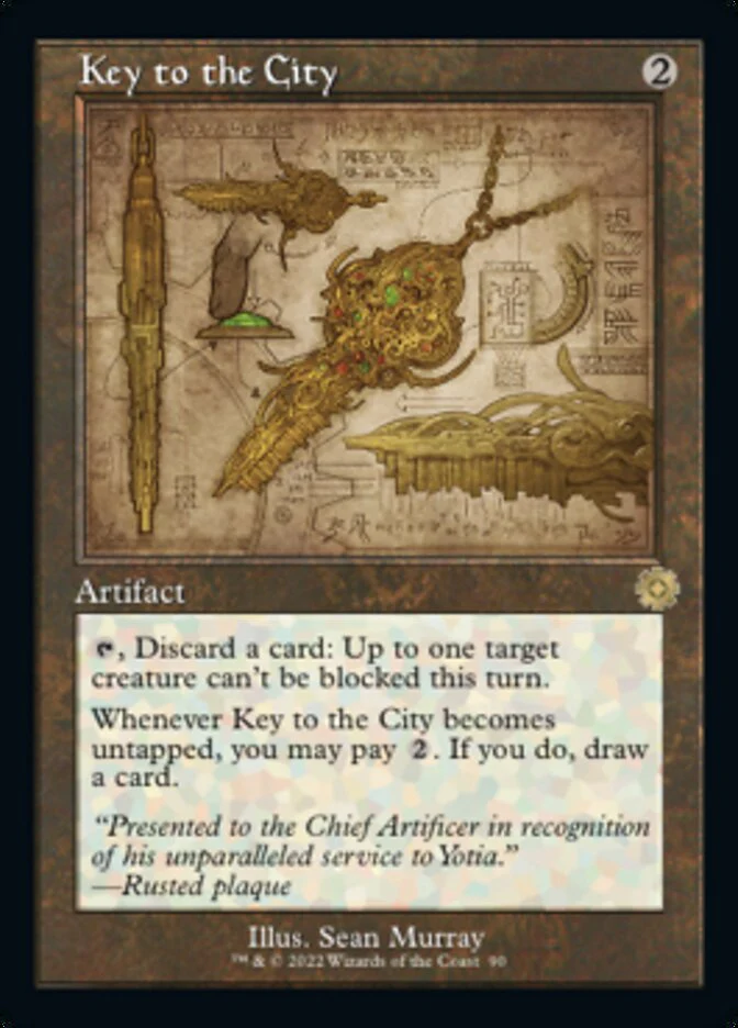 Key to the City (BRR-090) - The Brothers' War Retro Artifacts [Rare] Retro Frame Schematic