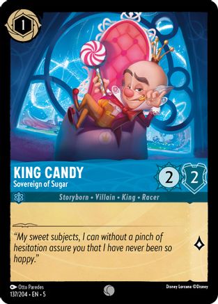 King Candy - Sovereign of Sugar (137/204) - Shimmering Skies Cold Foil [Common]