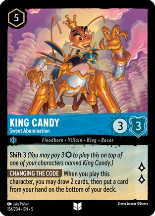 King Candy - Sweet Abomination (154/204) - Shimmering Skies Cold Foil [Uncommon]