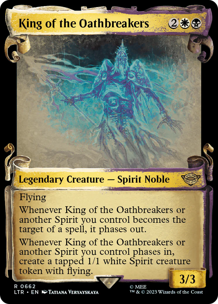 King of the Oathbreakers (LTR-662) - The Lord of the Rings: Tales of Middle-earth: (Showcase) Scroll Foil [Rare]