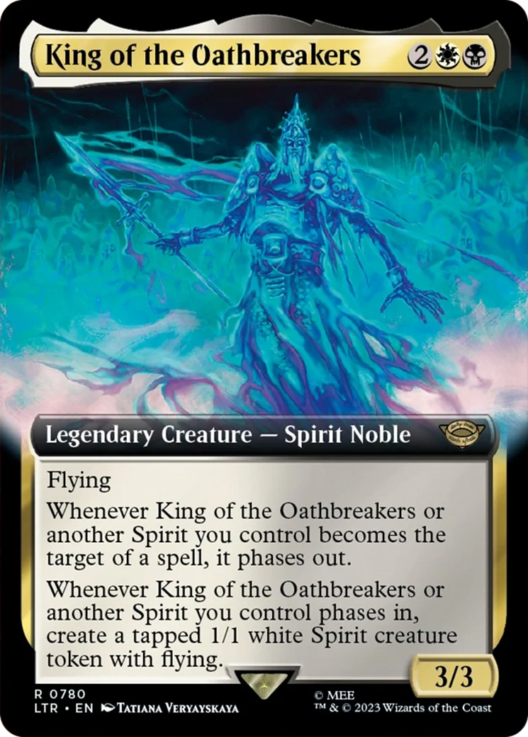 King of the Oathbreakers (LTR-780) - The Lord of the Rings: Tales of Middle-earth: (Extended Art) Surge Foil [Rare]