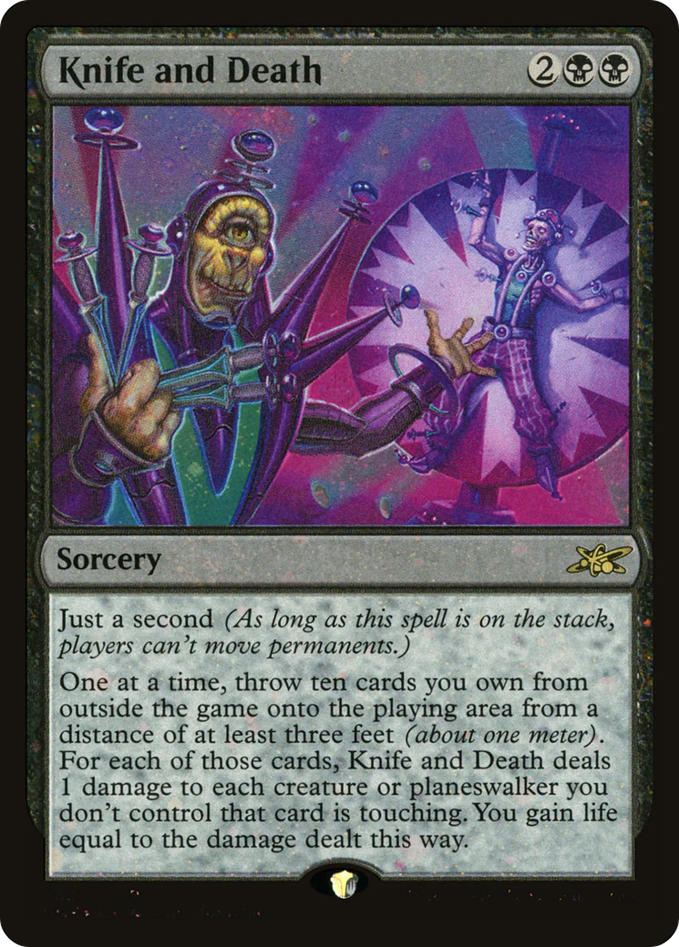 Knife and Death (UNF-363) - Unfinity Galaxy Foil [Rare]