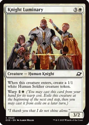 Knight Luminary (EOE-023) - Edge of Eternities [Common]