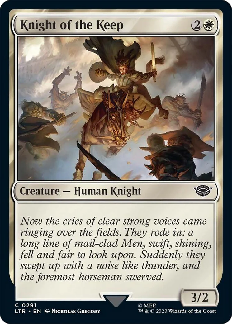 Knight of the Keep (LTR-291) - The Lord of the Rings: Tales of Middle-earth [Common]