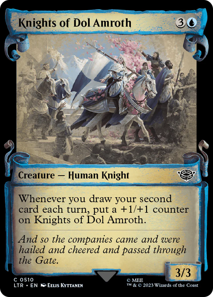 Knights of Dol Amroth (LTR-510) - The Lord of the Rings: Tales of Middle-earth: (Showcase) Scroll Foil [Common]