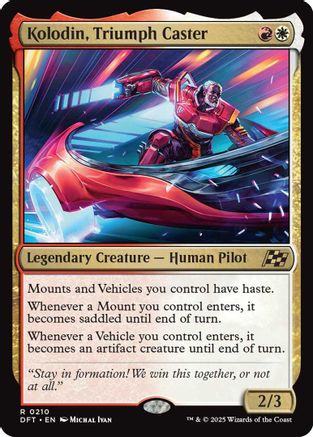 Kolodin, Triumph Caster (DFT-210) - Aetherdrift Foil [Rare]