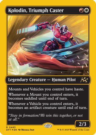 Kolodin, Triumph Caster (First-Place Foil) (DFT-483) - Aetherdrift Foil [Rare]