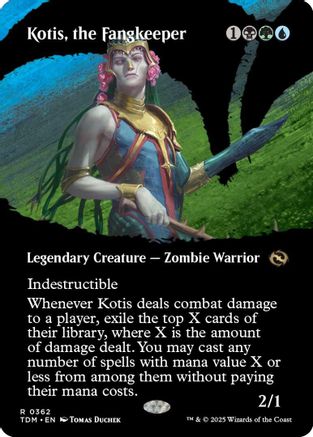 Kotis, the Fangkeeper (Borderless) (TDM-362) - Tarkir: Dragonstorm [Rare]