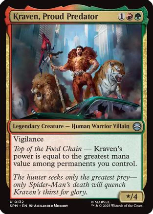 Kraven, Proud Predator (SPM-132) - Marvel's Spider-Man Foil [Uncommon]