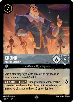 Kronk - Head of Security (185/204) - Shimmering Skies Cold Foil [Super Rare]