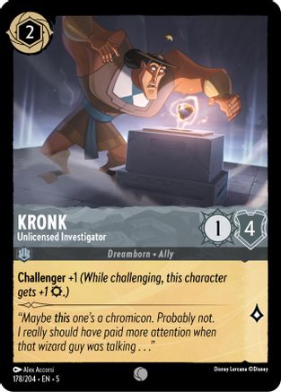 Kronk - Unlicensed Investigator (178/204) - Shimmering Skies Cold Foil [Common]