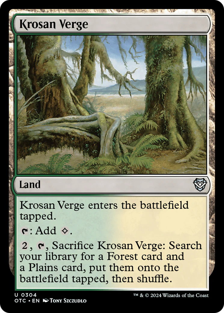 Krosan Verge (OTC-304) - Outlaws of Thunder Junction Commander [Uncommon]