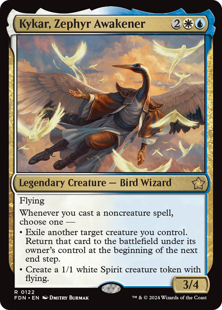 Kykar, Zephyr Awakener (FDN-122) - Foundations Foil [Rare]