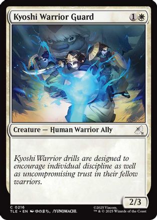 Kyoshi Warrior Guard (TLE-216) - Avatar: The Last Airbender: Eternal-Legal Foil [Common]