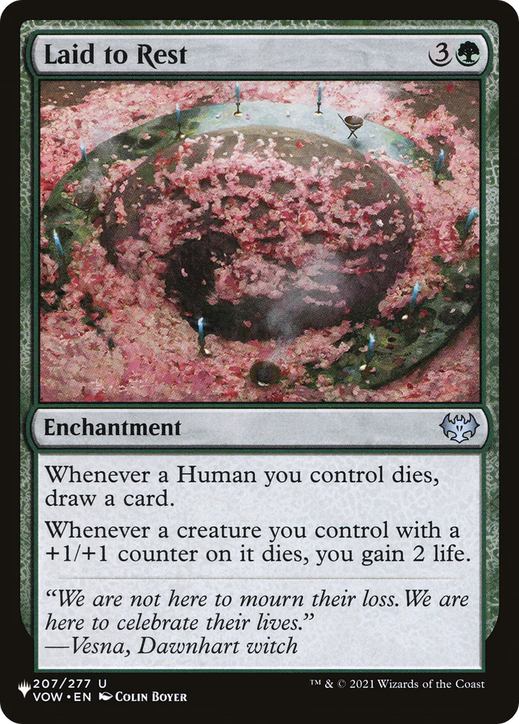 Laid to Rest (PLST-VOW-207) - The List [Uncommon]