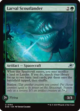 Larval Scoutlander (EOE-194) - Edge of Eternities Foil [Uncommon]