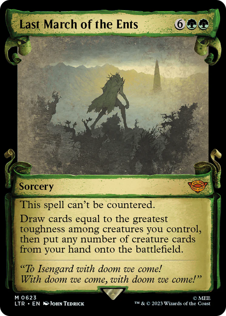 Last March of the Ents (LTR-623) - The Lord of the Rings: Tales of Middle-earth: (Showcase) Scroll [Mythic]