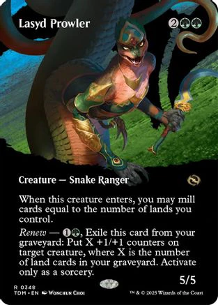 Lasyd Prowler (Borderless) (TDM-348) - Tarkir: Dragonstorm Foil [Rare]