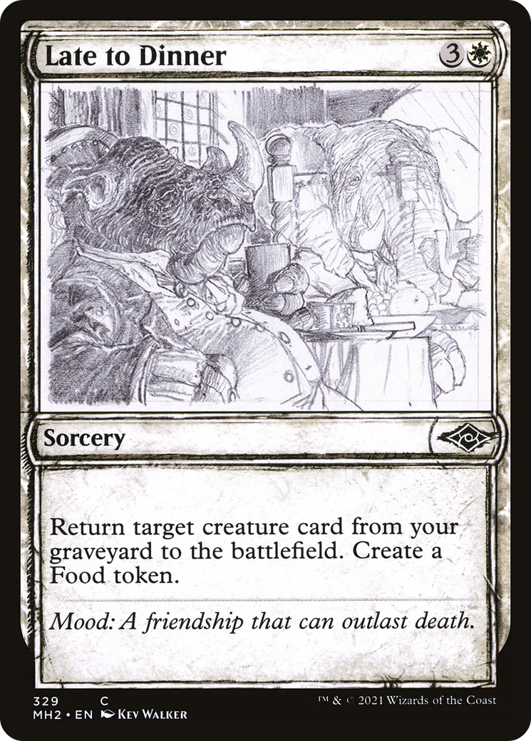 Late to Dinner (MH2-329) - Modern Horizons 2: (Showcase) Foil [Common]
