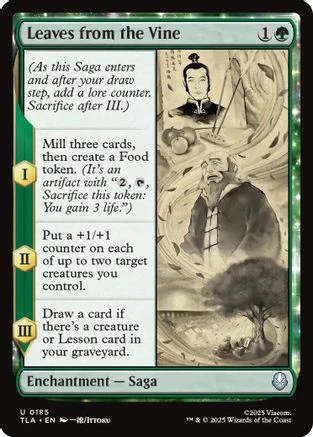 Leaves from the Vine (TLA-185) - Avatar: The Last Airbender Foil [Uncommon]