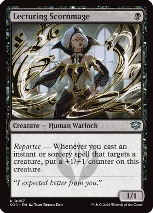 Lecturing Scornmage (SOS-087) - Secrets of Strixhaven Foil [Uncommon]