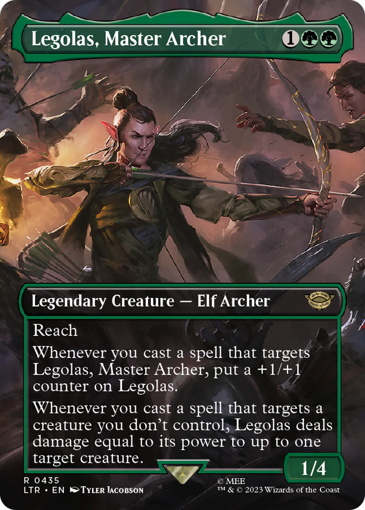 Legolas, Master Archer (LTR-435) - The Lord of the Rings: Tales of Middle-earth (Borderless) Foil [Rare]