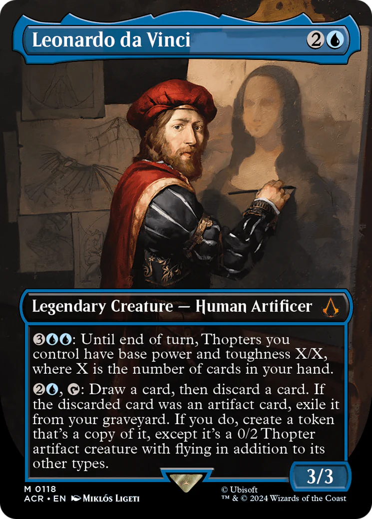 Leonardo da Vinci (ACR-118) - Assassin's Creed (Borderless) [Mythic]