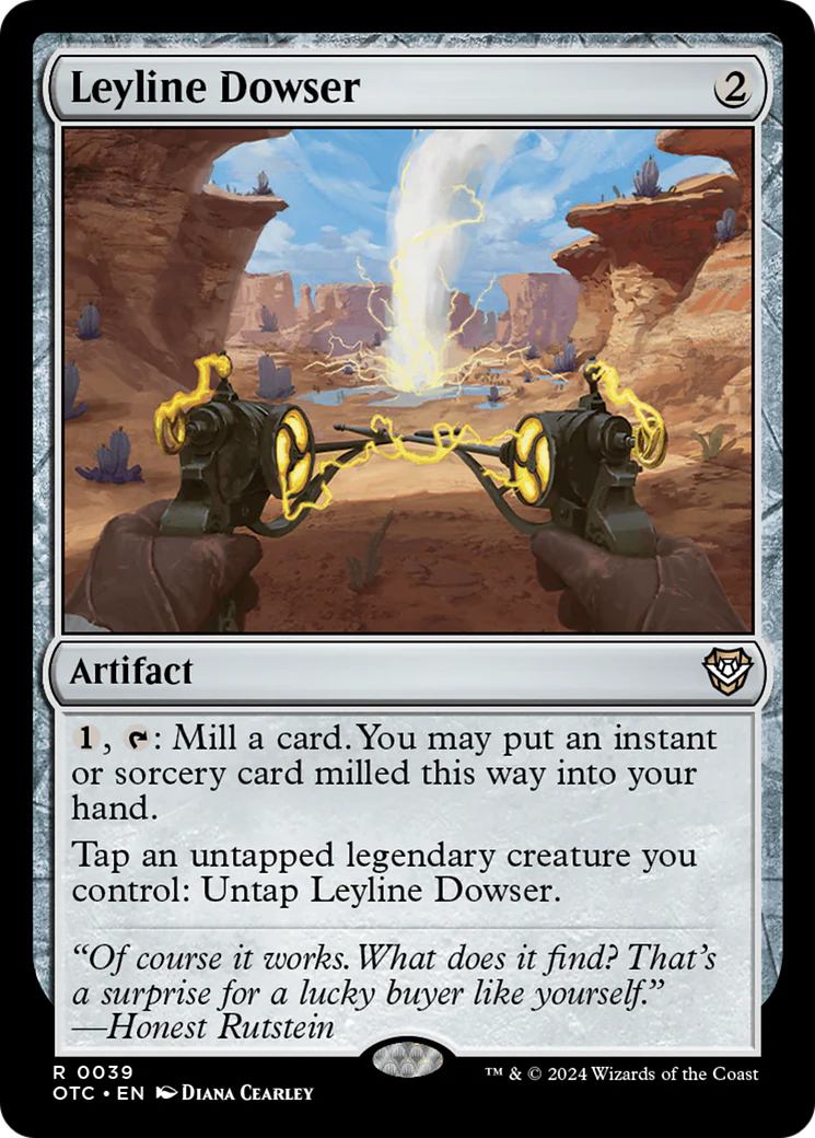 Leyline Dowser (OTC-039) - Outlaws of Thunder Junction Commander [Rare]